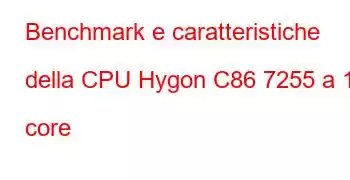 Benchmark e caratteristiche della CPU Hygon C86 7255 a 16 core