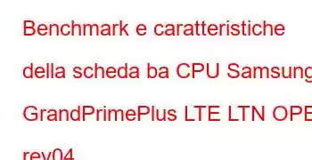 Benchmark e caratteristiche della scheda ba CPU Samsung GrandPrimePlus LTE LTN OPEN rev04